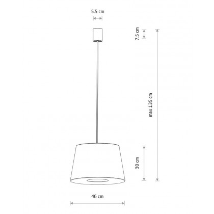 Подвесной светильник, люстра Nowodvorski 11682 Tutoia E27 1x25W IP20 бежевый